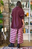 Paloma Tela Neckerchief Blouse Aubergine